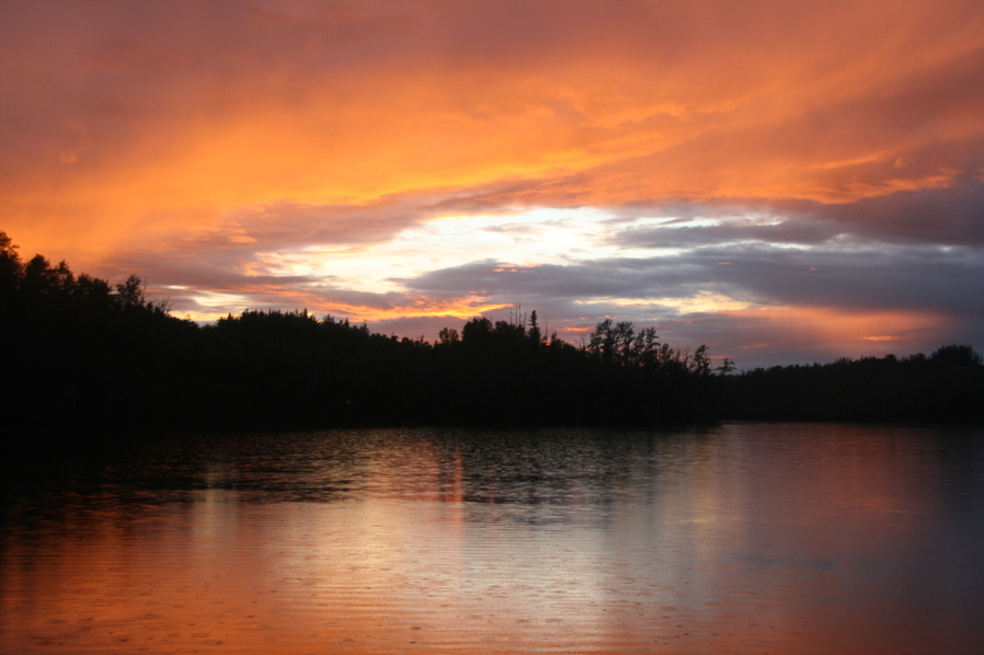 Sonnenuntergang bei Valdez, Alaska